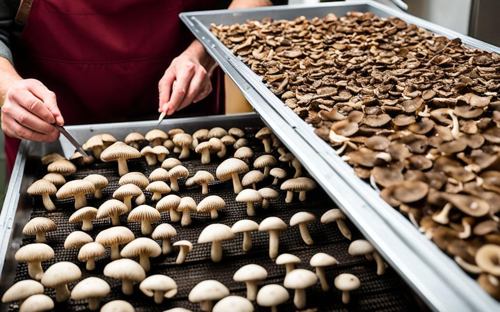 przygotowanie grzybów do suszenia